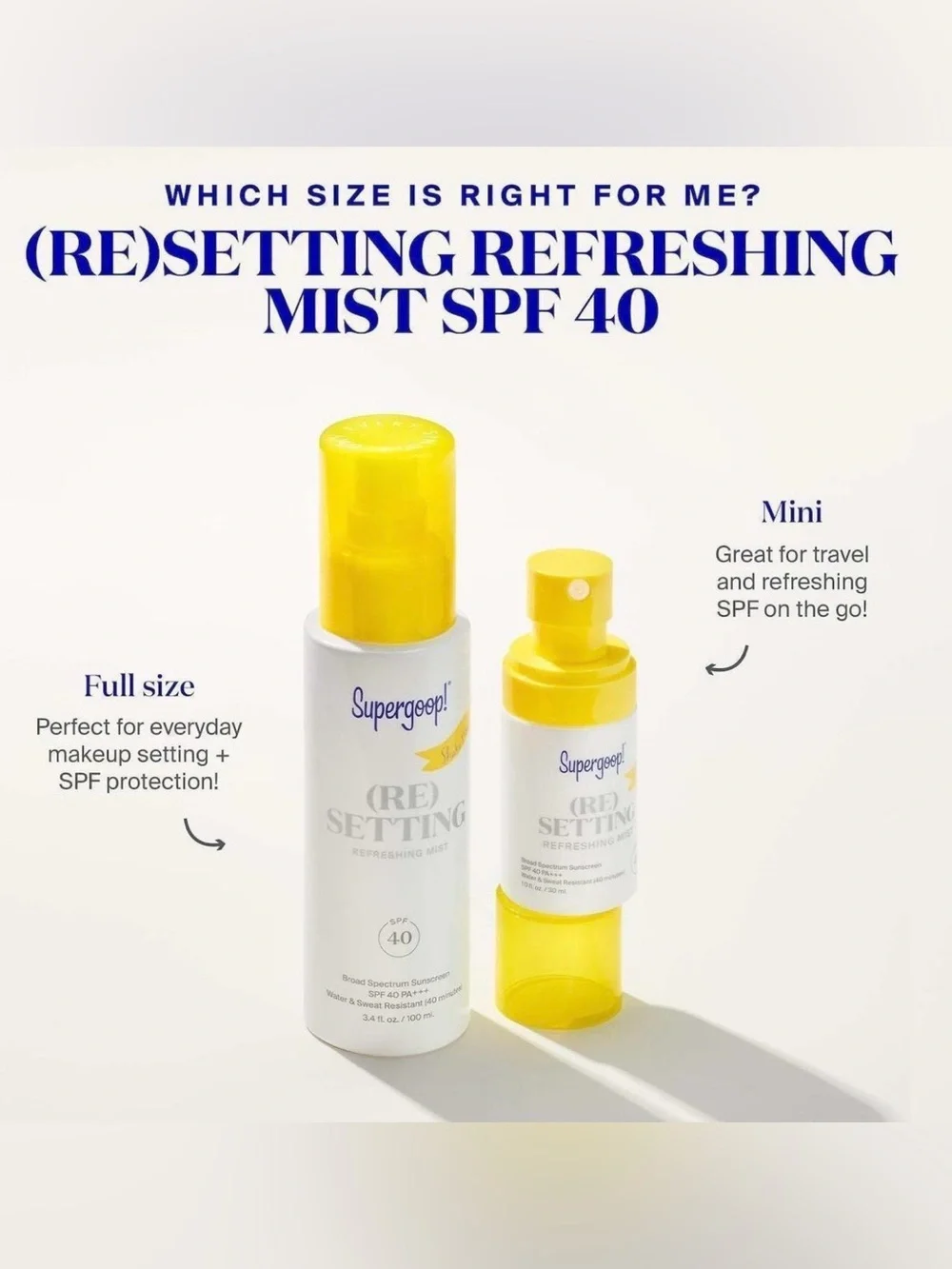 Supergoop! (RE) Setting Refreshing Mist Mini 1 fl oz.